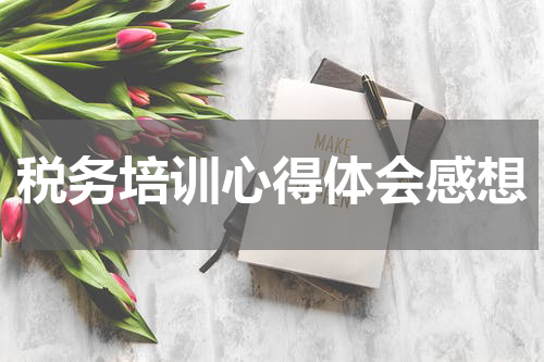 税务培训心得体会感想