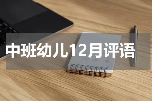 中班幼儿12月评语