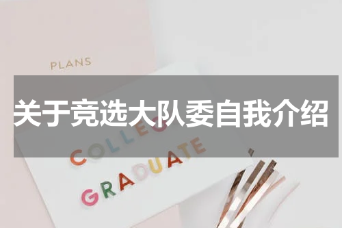 关于竞选大队委自我介绍