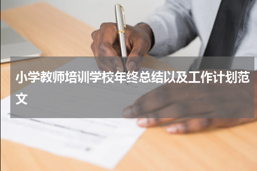 小学教师培训学校年终总结以及工作计划范文