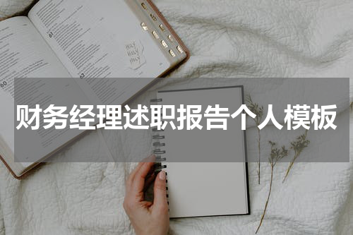 财务经理述职报告个人模板