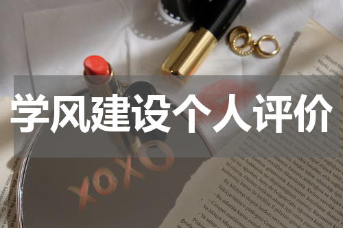 学风建设个人评价