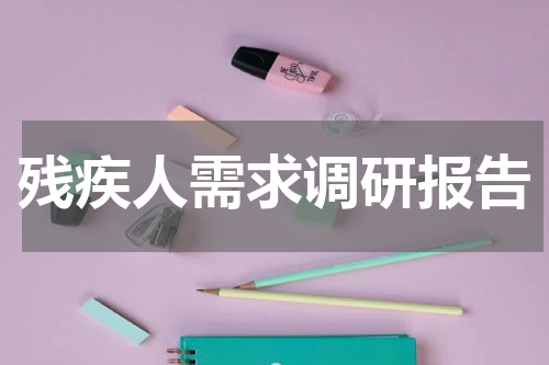 残疾人需求调研报告