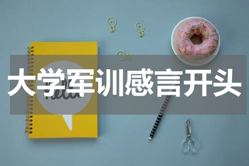 大学军训感言开头