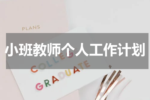 小班教师个人工作计划