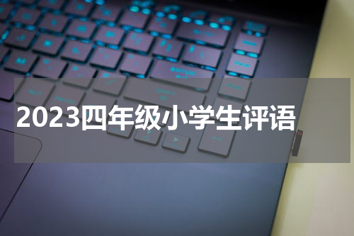 2023四年级小学生评语