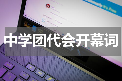 中学团代会开幕词