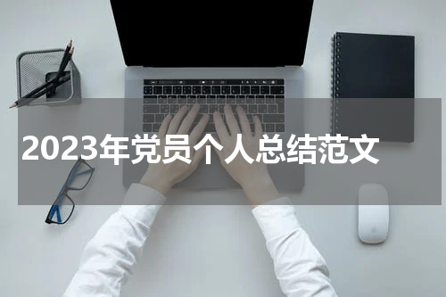 2023年党员个人总结范文
