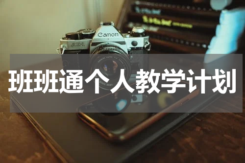 班班通个人教学计划