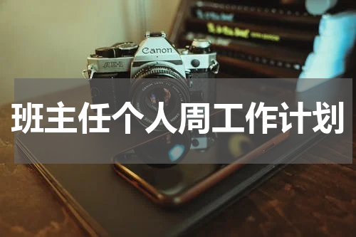 班主任个人周工作计划