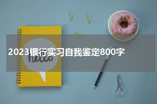 2023银行实习自我鉴定800字