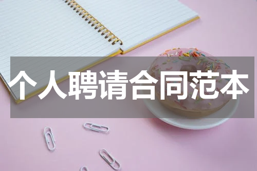 个人聘请合同范本