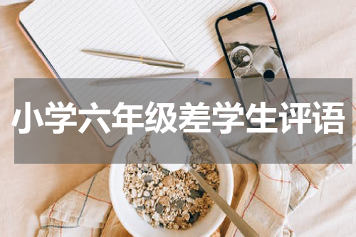 小学六年级差学生评语