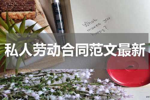 私人劳动合同范文最新
