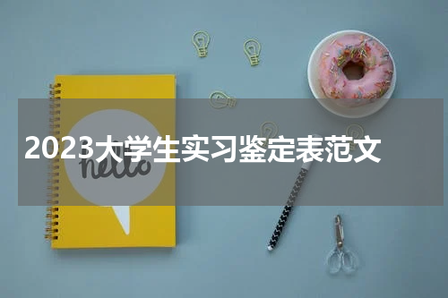 2023大学生实习鉴定表范文