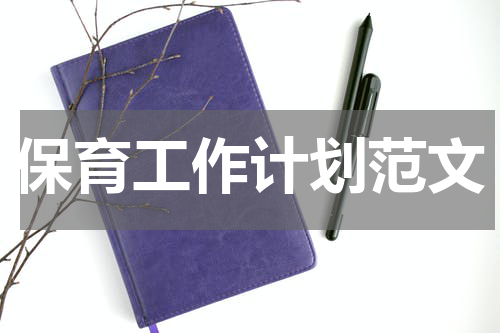 保育工作计划范文