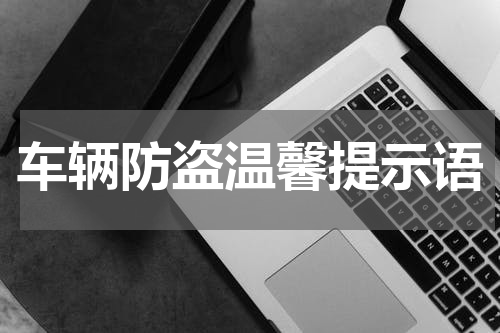 车辆防盗温馨提示语