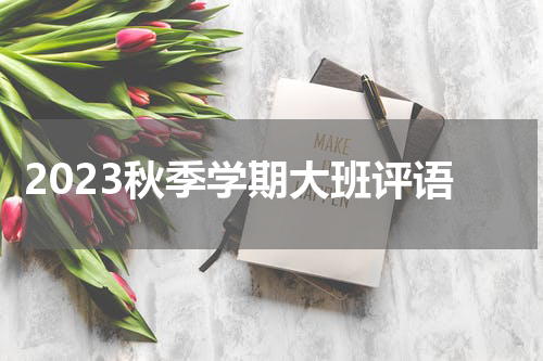 2023秋季学期大班评语