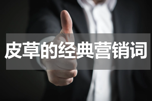 皮草的经典营销词