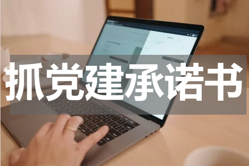 抓党建承诺书