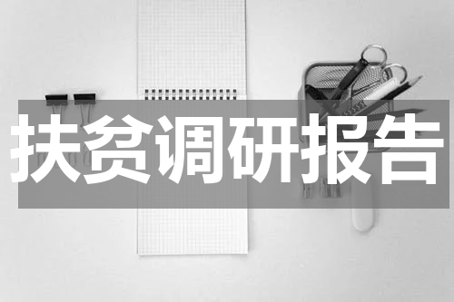 扶贫调研报告