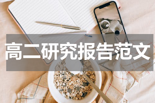 高二研究报告范文