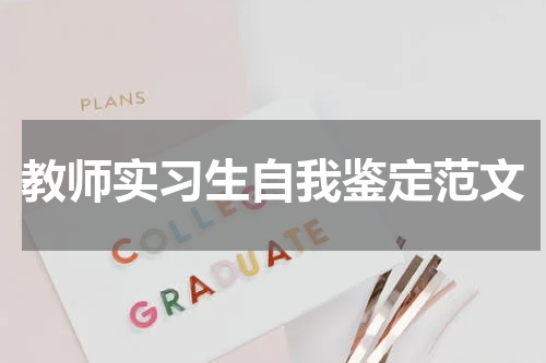 教师实习生自我鉴定范文