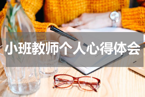 小班教师个人心得体会