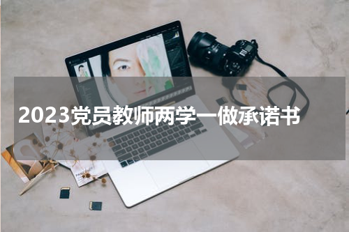 2023党员教师两学一做承诺书