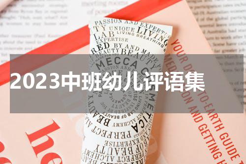 2023中班幼儿评语集