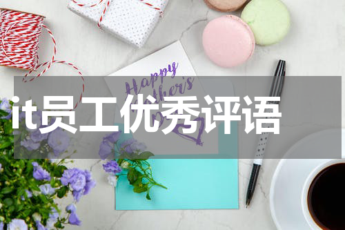 it员工优秀评语