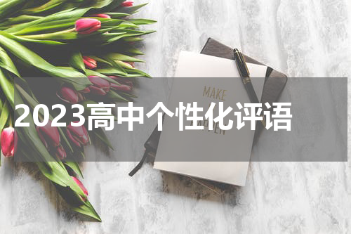 2023高中个性化评语
