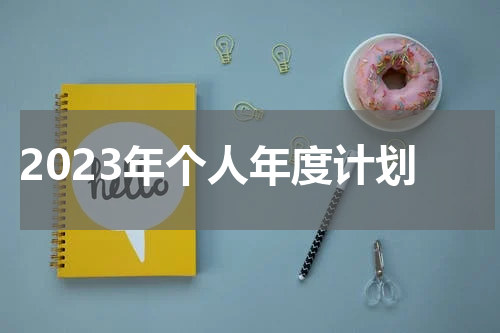 2023年个人年度计划