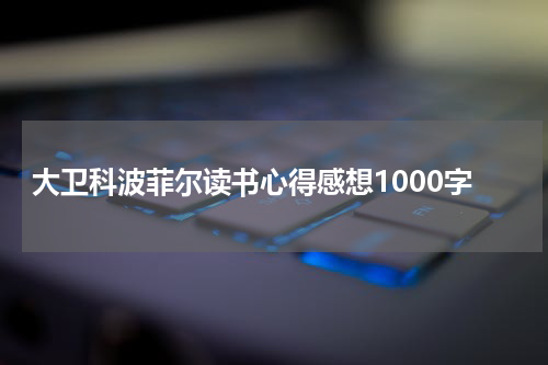 大卫科波菲尔读书心得感想1000字