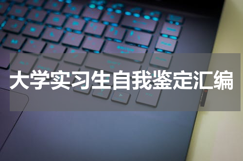 大学实习生自我鉴定汇编