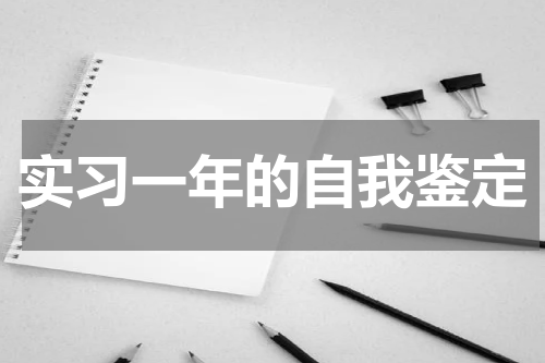 实习一年的自我鉴定