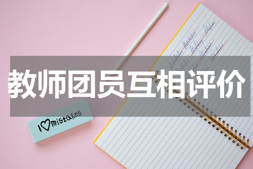 教师团员互相评价