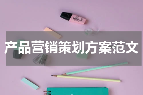 产品营销策划方案范文