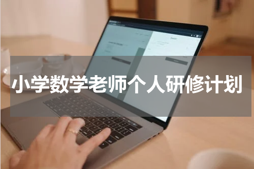 小学数学老师个人研修计划