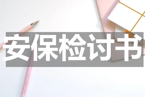 安保检讨书