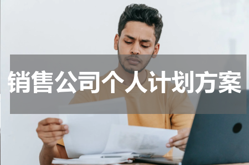 销售公司个人计划方案