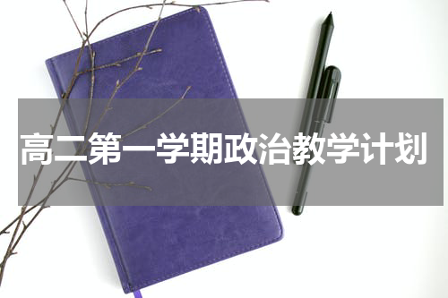 高二第一学期政治教学计划