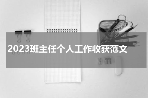 2023班主任个人工作收获范文