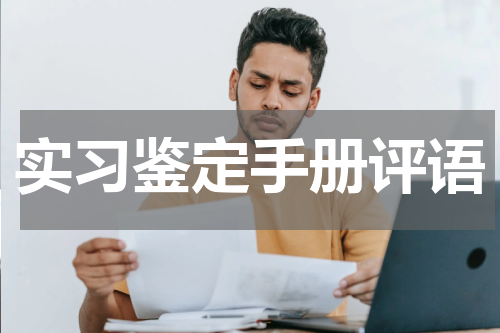 实习鉴定手册评语
