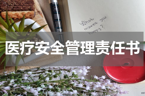 医疗安全管理责任书