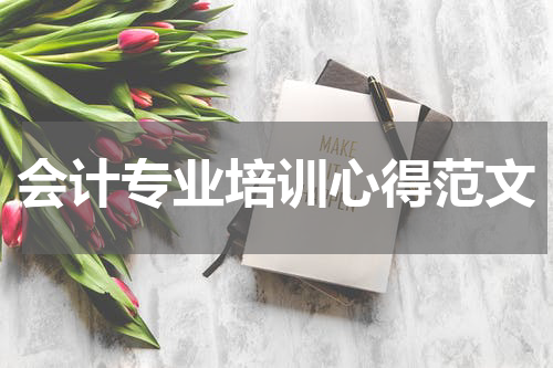 会计专业培训心得范文
