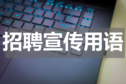 招聘宣传用语