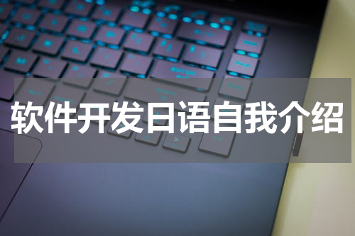 软件开发日语自我介绍
