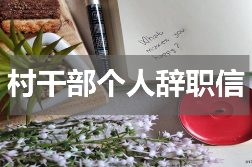 村干部个人辞职信