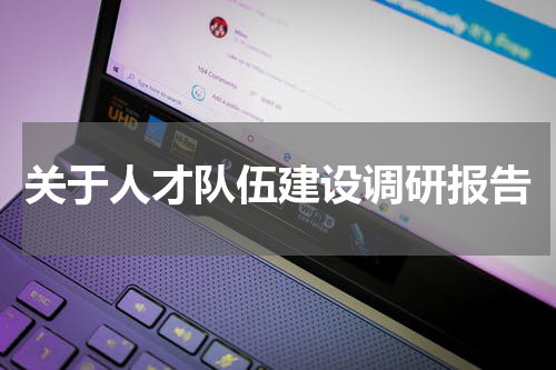 关于人才队伍建设调研报告
